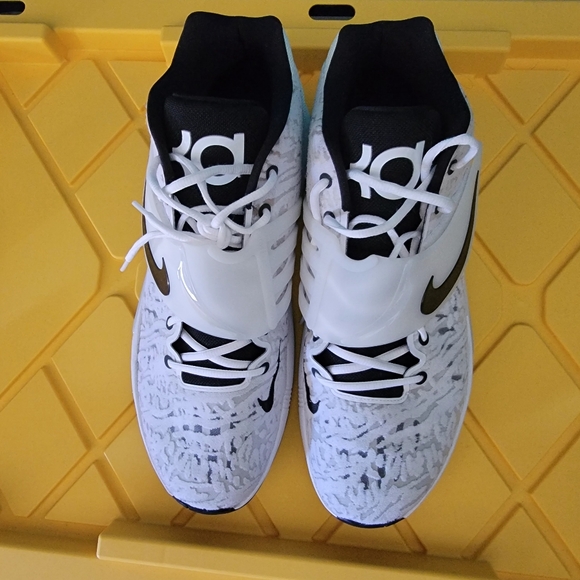 Nike KD 14 TB White/Black Size 16.5 Kevin Durant Basketball Shoe Big and Tall - Picture 7 of 11